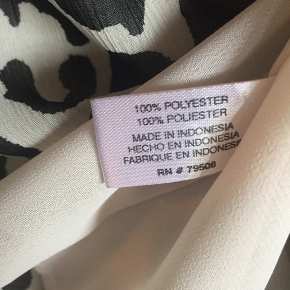 Violet & Claire leopard black and white top Sz M - Picture 6 of 8